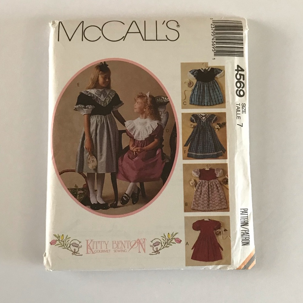🧵3for12🧵 VTG McCall’s Pattern 4569 Child’s Dress